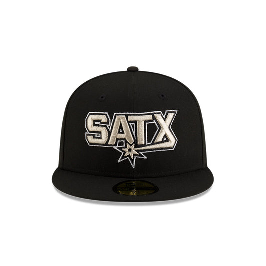 San Antonio Spurs New Era Jersey Hook Statement Edition 59Fifty Fitted Hat - Black