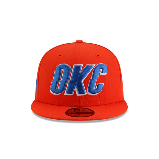 Oklahoma City Thunder New Era Jersey Hook Statement Edition 59Fifty Fitted Hat - Orange