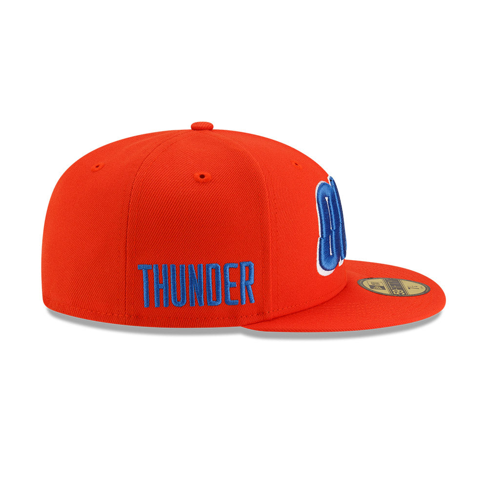 Oklahoma City Thunder New Era Jersey Hook Statement Edition 59Fifty Fitted Hat - Orange