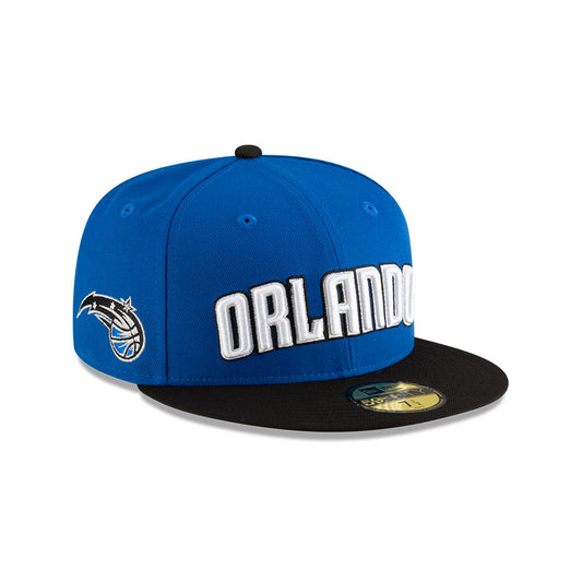 Orlando Magic New Era Jersey Hook Statement Edition 59Fifty Fitted Hat - Royal/Black