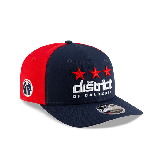 Washington Wizards New Era Jersey Hook Statement Edition 9SEVENTY Stretch Snapback Hat - Navy/Red