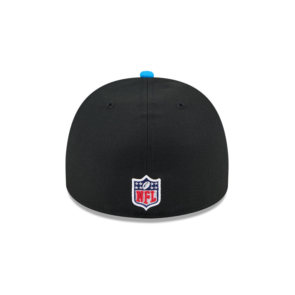 Detroit Lions New Era 2025 NFL Draft On Stage A-Frame 59FIFTY Fitted Hat - Black/Blue