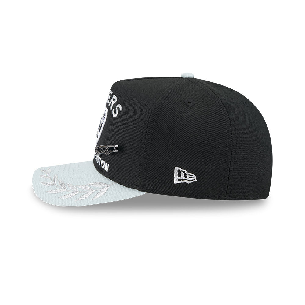 Las Vegas Raiders New Era 2025 NFL Draft On Stage A-Frame 59FIFTY Fitted Hat - Black/Gray