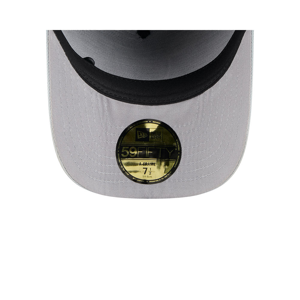 Las Vegas Raiders New Era 2025 NFL Draft On Stage A-Frame 59FIFTY Fitted Hat - Black/Gray