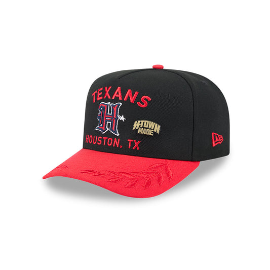 Houston Texans New Era 2025 NFL Draft On Stage A-Frame 59FIFTY Fitted Hat - Black/Red