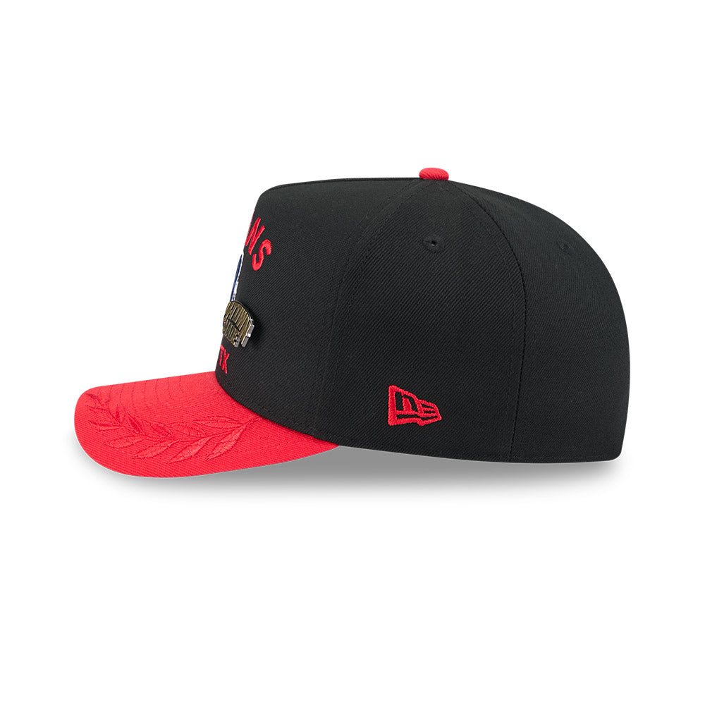 Houston Texans New Era 2025 NFL Draft On Stage A-Frame 59FIFTY Fitted Hat - Black/Red