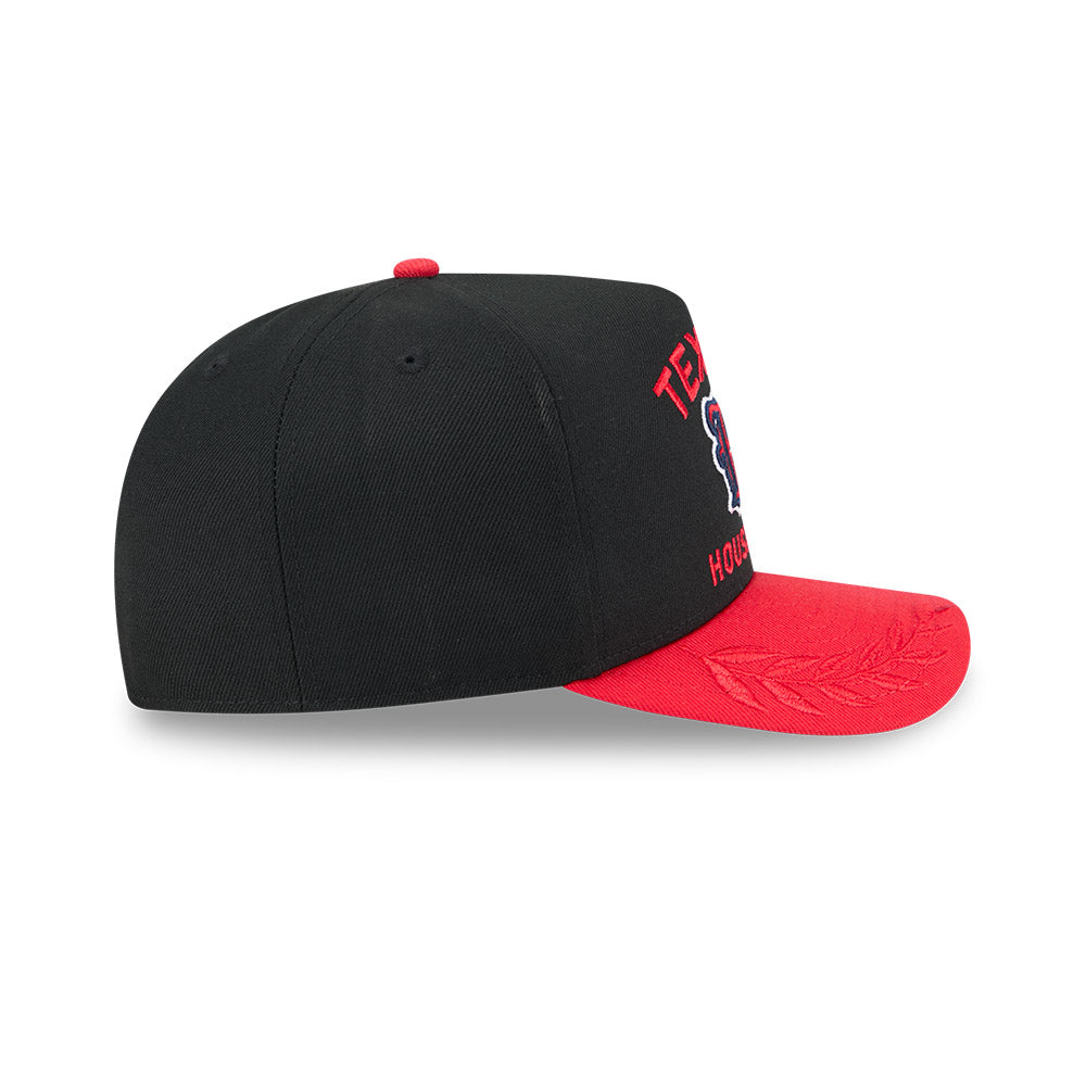 Houston Texans New Era 2025 NFL Draft On Stage A-Frame 59FIFTY Fitted Hat - Black/Red