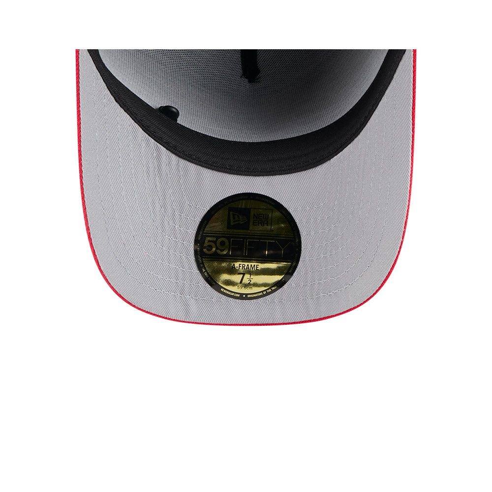 Houston Texans New Era 2025 NFL Draft On Stage A-Frame 59FIFTY Fitted Hat - Black/Red