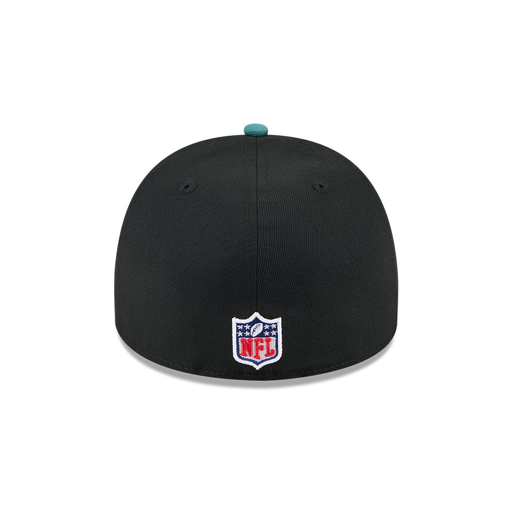 Philadelphia Eagles New Era 2025 NFL Draft On Stage A-Frame 59FIFTY Fitted Hat - Black/Green