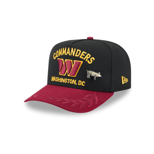 Washington Commanders New Era 2025 NFL Draft On Stage A-Frame 59FIFTY Fitted Hat - Black/Burgundy