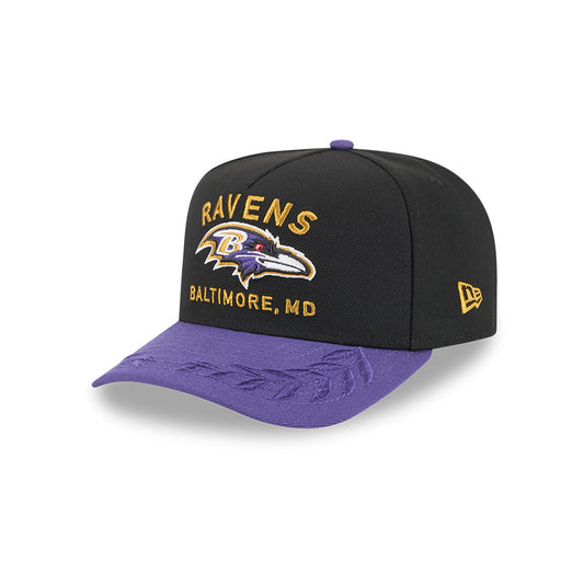 Baltimore Ravens New Era 2025 NFL Draft A-Frame 9FIFTY Snapback Hat - Black/Purple