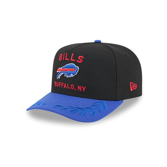 Buffalo Bills New Era 2025 NFL Draft A-Frame 9FIFTY Snapback Hat - Black/Royal
