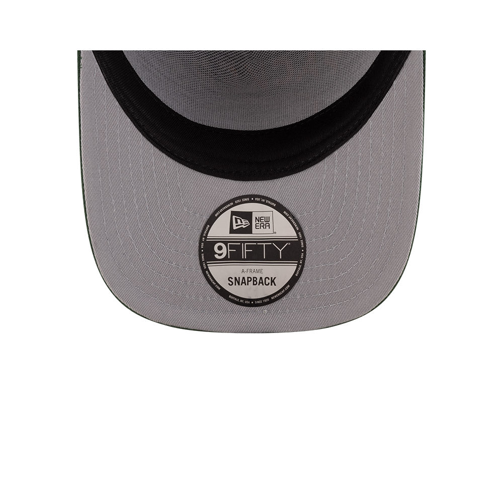 Green Bay Packers New Era 2025 NFL Draft A-Frame 9FIFTY Snapback Hat - Black/Green