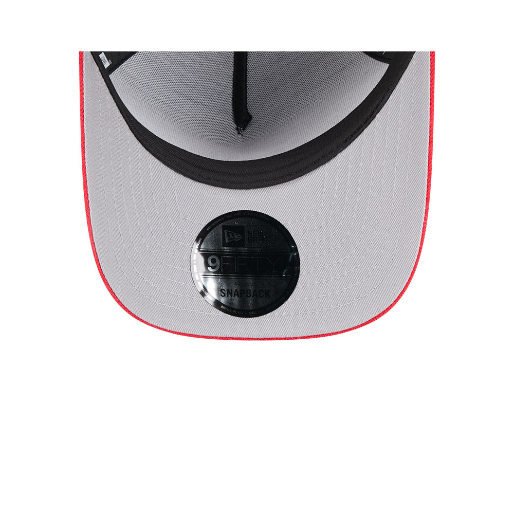 Houston Texans New Era 2025 NFL Draft A-Frame 9FIFTY Snapback Hat - Black/Red