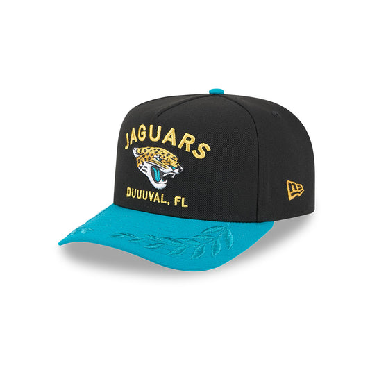 Jacksonville Jaguars New Era 2025 NFL Draft A-Frame 9FIFTY Snapback Hat - Black/Teal