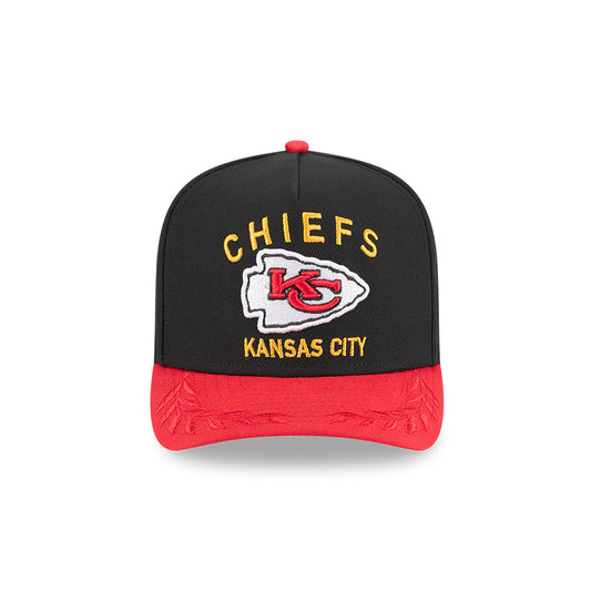 Kansas City Chiefs New Era 2025 NFL Draft A-Frame 9FIFTY Snapback Hat - Black/Red