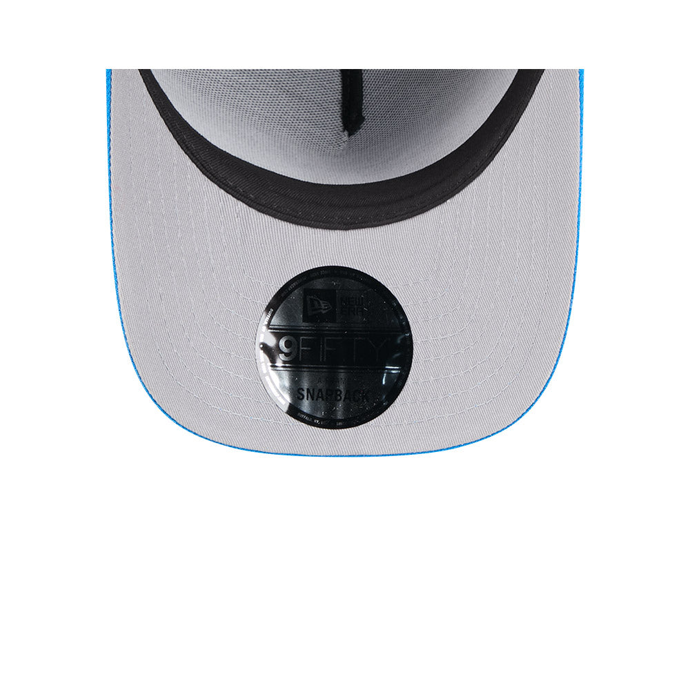 Detroit Lions New Era 2025 NFL Draft A-Frame 9FIFTY Snapback Hat - Black/Blue