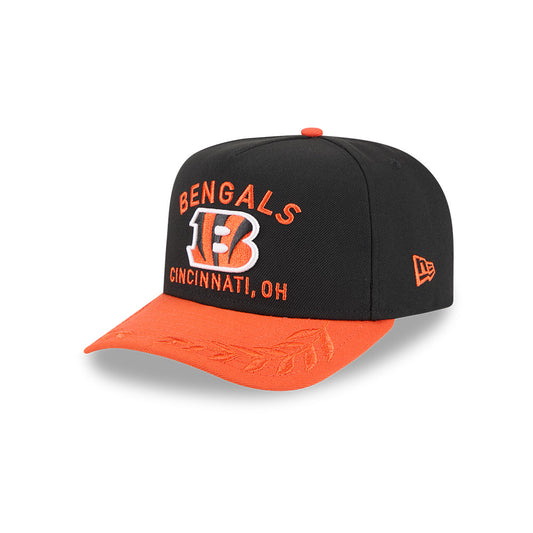 Cincinnati Bengals New Era 2025 NFL Draft A-Frame 9FIFTY Snapback Hat - Black/Orange