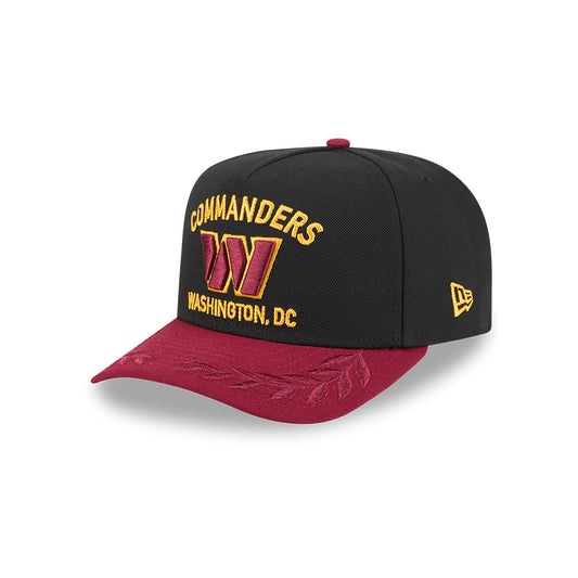 Washington Commanders New Era 2025 NFL Draft A-Frame 9FIFTY Snapback Hat - Black/Burgundy