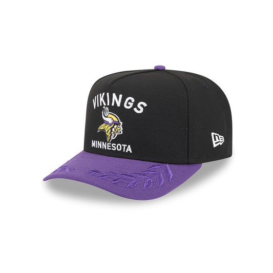 Minnesota Vikings New Era 2025 NFL Draft A-Frame 9FIFTY Snapback Hat - Black/Purple