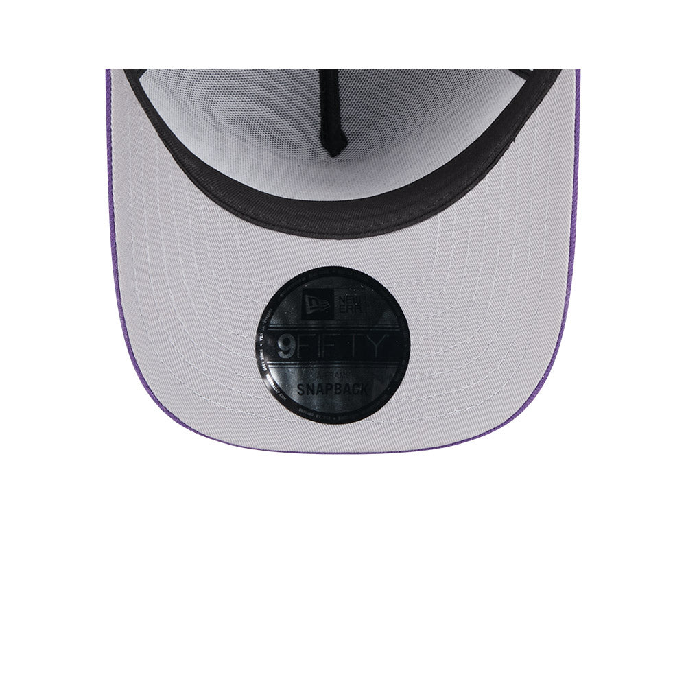 Minnesota Vikings New Era 2025 NFL Draft A-Frame 9FIFTY Snapback Hat - Black/Purple