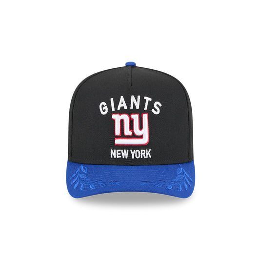 New York Giants New Era 2025 NFL Draft A-Frame 9FIFTY Snapback Hat - Black/Royal