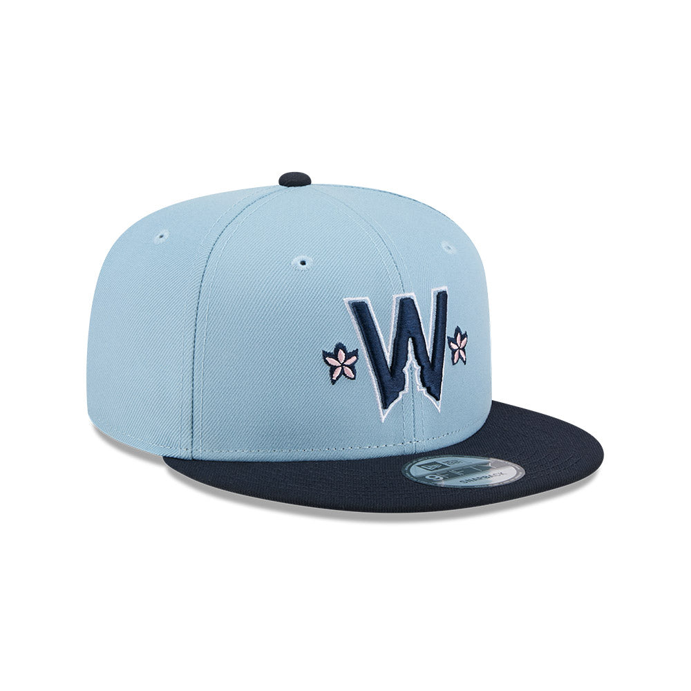 Washington Nationals New Era 2025 City Connect 9FIFTY Snapback Hat - Light Blue/Navy