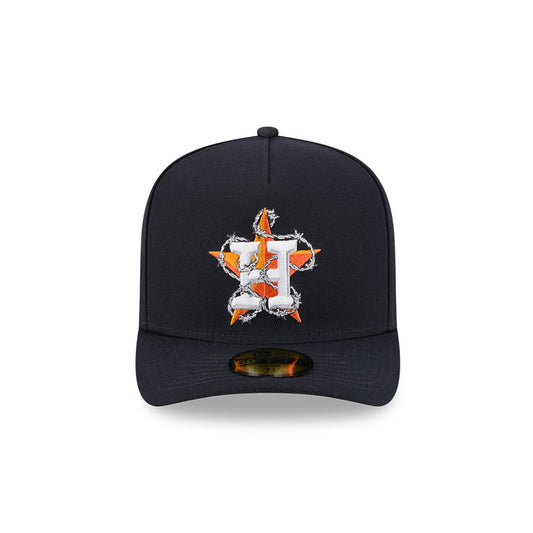 Houston Astros New Era FENCE Exclusive A-Frame 59Fifty Fitted Hat - Navy