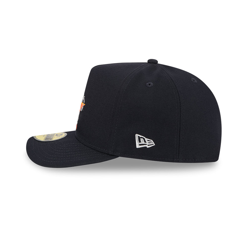 Houston Astros New Era FENCE Exclusive A-Frame 59Fifty Fitted Hat - Navy
