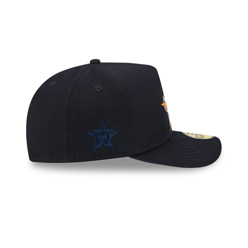 Houston Astros New Era FENCE Exclusive A-Frame 59Fifty Fitted Hat - Navy