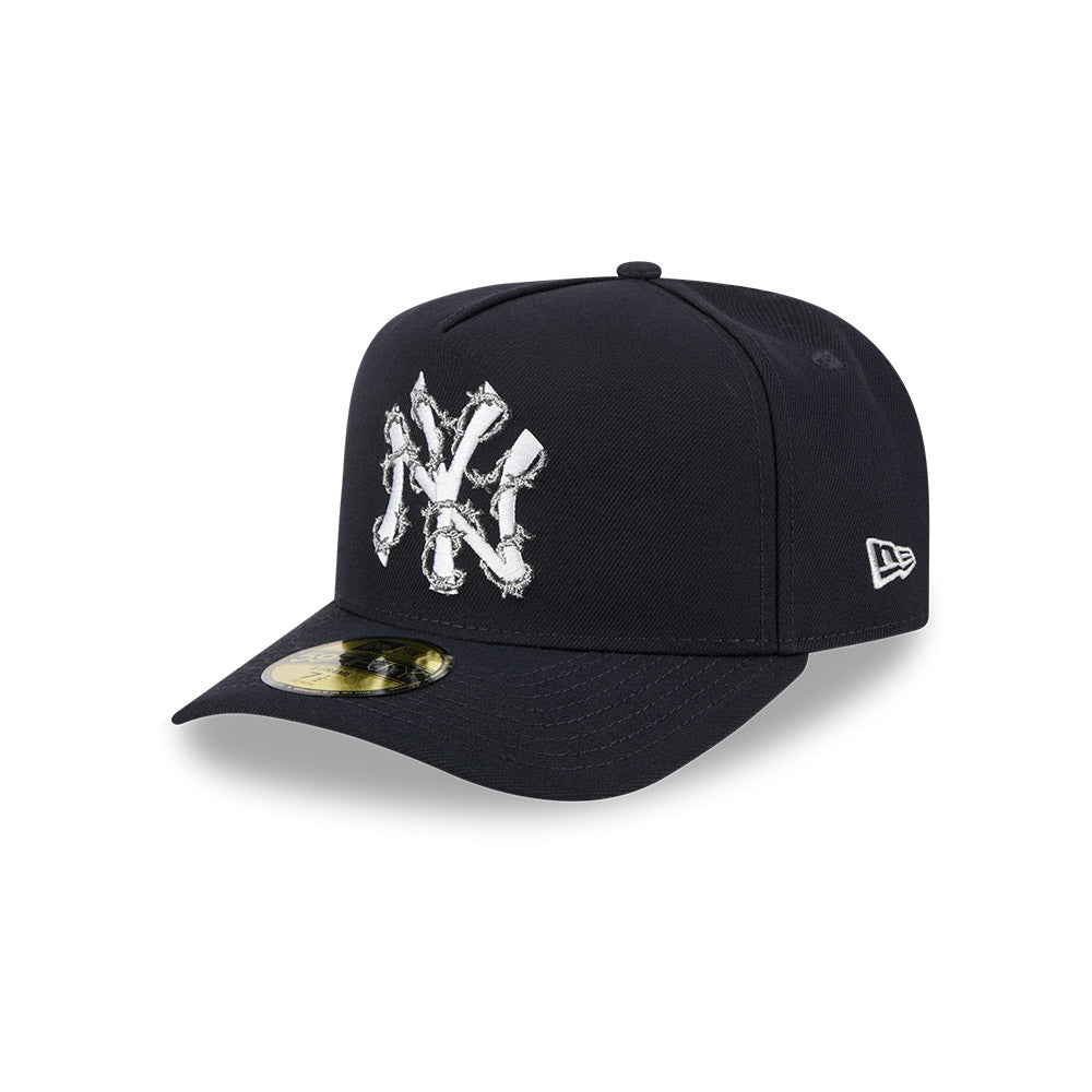 New York Yankees New Era FENCE Exclusive A-Frame 59Fifty Fitted Hat - Navy