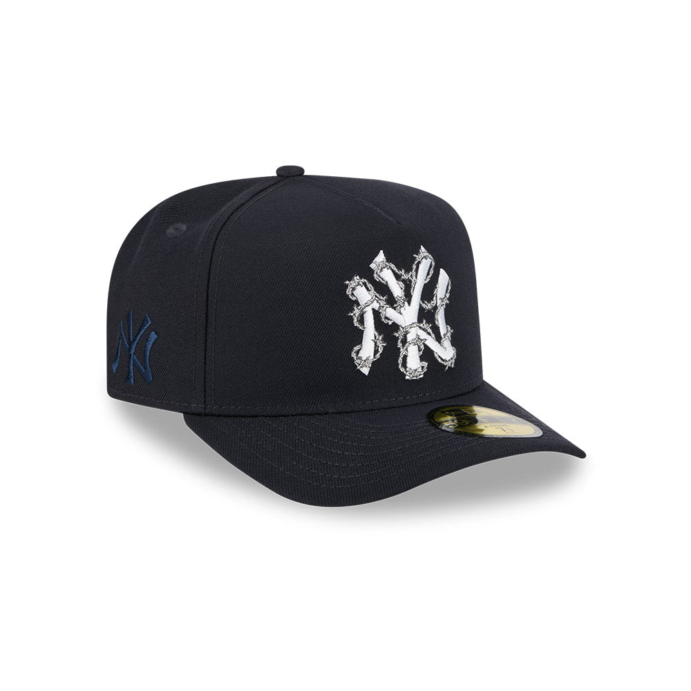 New York Yankees New Era FENCE Exclusive A-Frame 59Fifty Fitted Hat - Navy