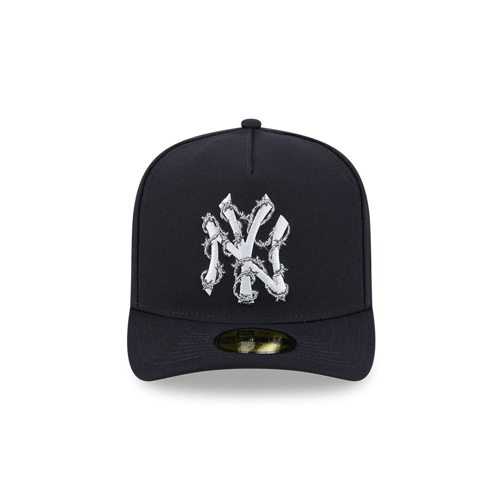 New York Yankees New Era FENCE Exclusive A-Frame 59Fifty Fitted Hat - Navy
