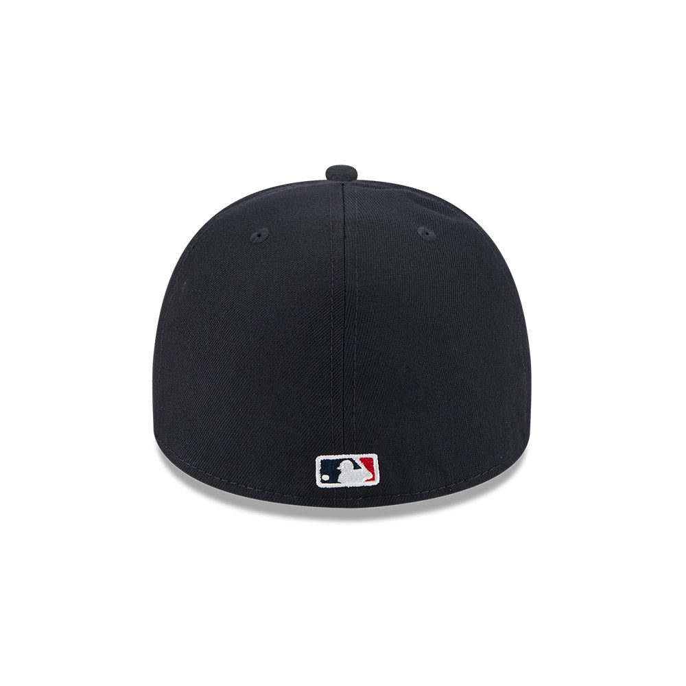 Atlanta Braves New Era FENCE Exclusive A-Frame 59Fifty Fitted Hat - Navy