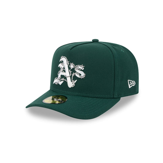 Oakland Athletics New Era FENCE Exclusive A-Frame 59Fifty Fitted Hat - Green
