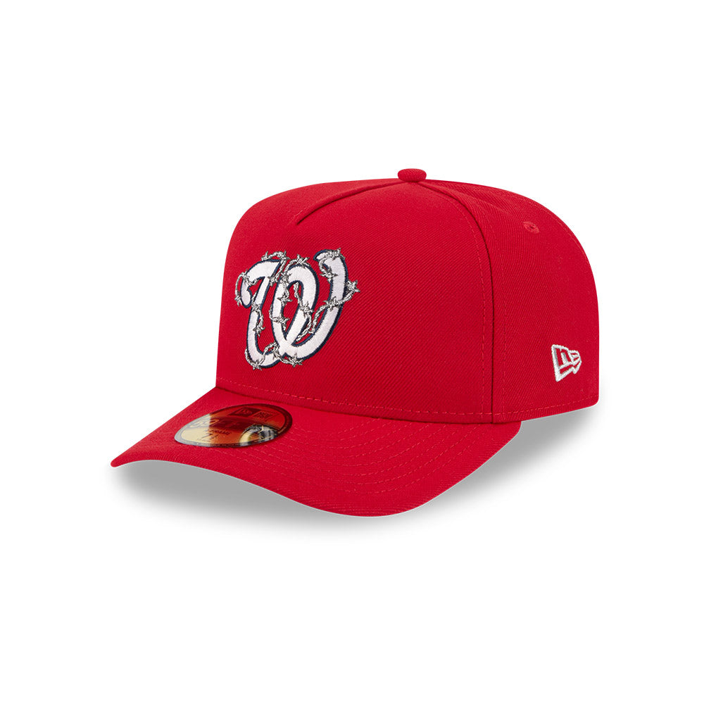 Washington Nationals New Era FENCE Exclusive A-Frame 59Fifty Fitted Hat - Red
