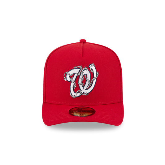 Washington Nationals New Era FENCE Exclusive A-Frame 59Fifty Fitted Hat - Red