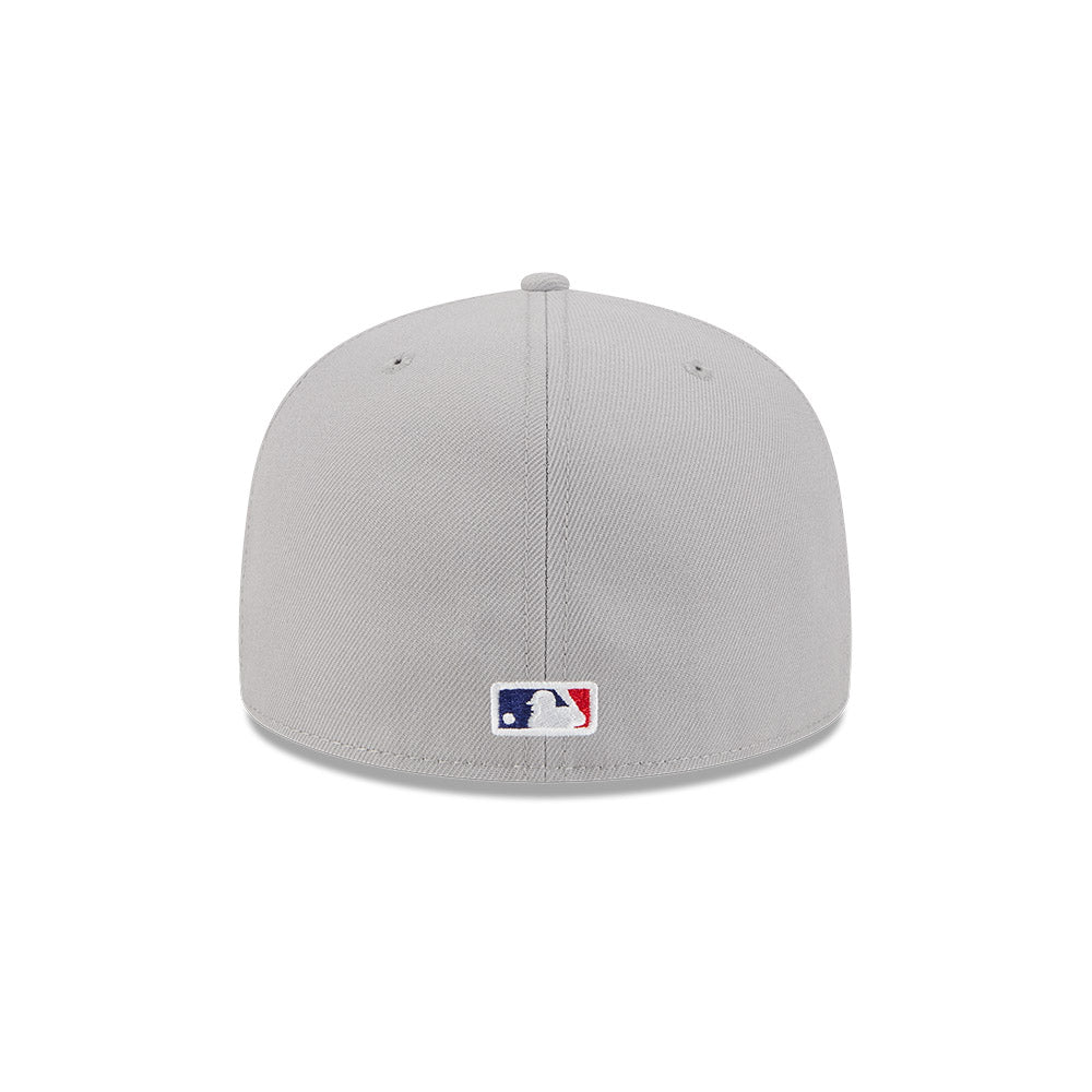 Los Angeles Dodgers New Era CRACKED Exclusive 59Fifty Fitted Hat - Gray