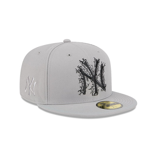 New York Yankees New Era CRACKED Exclusive 59Fifty Fitted Hat - Gray