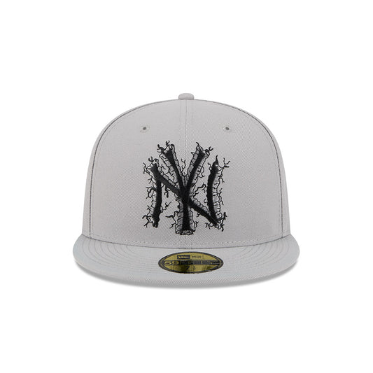 New York Yankees New Era CRACKED Exclusive 59Fifty Fitted Hat - Gray