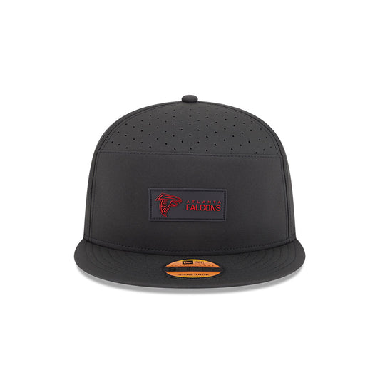 Atlanta Falcons New Era 2025 Sideline Split Panel 9FIFTY Snapback Hat - Black