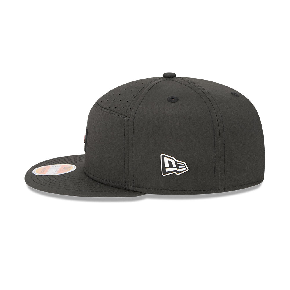 Cincinnati Bengals New Era 2025 Sideline Split Panel 9FIFTY Snapback Hat - Black