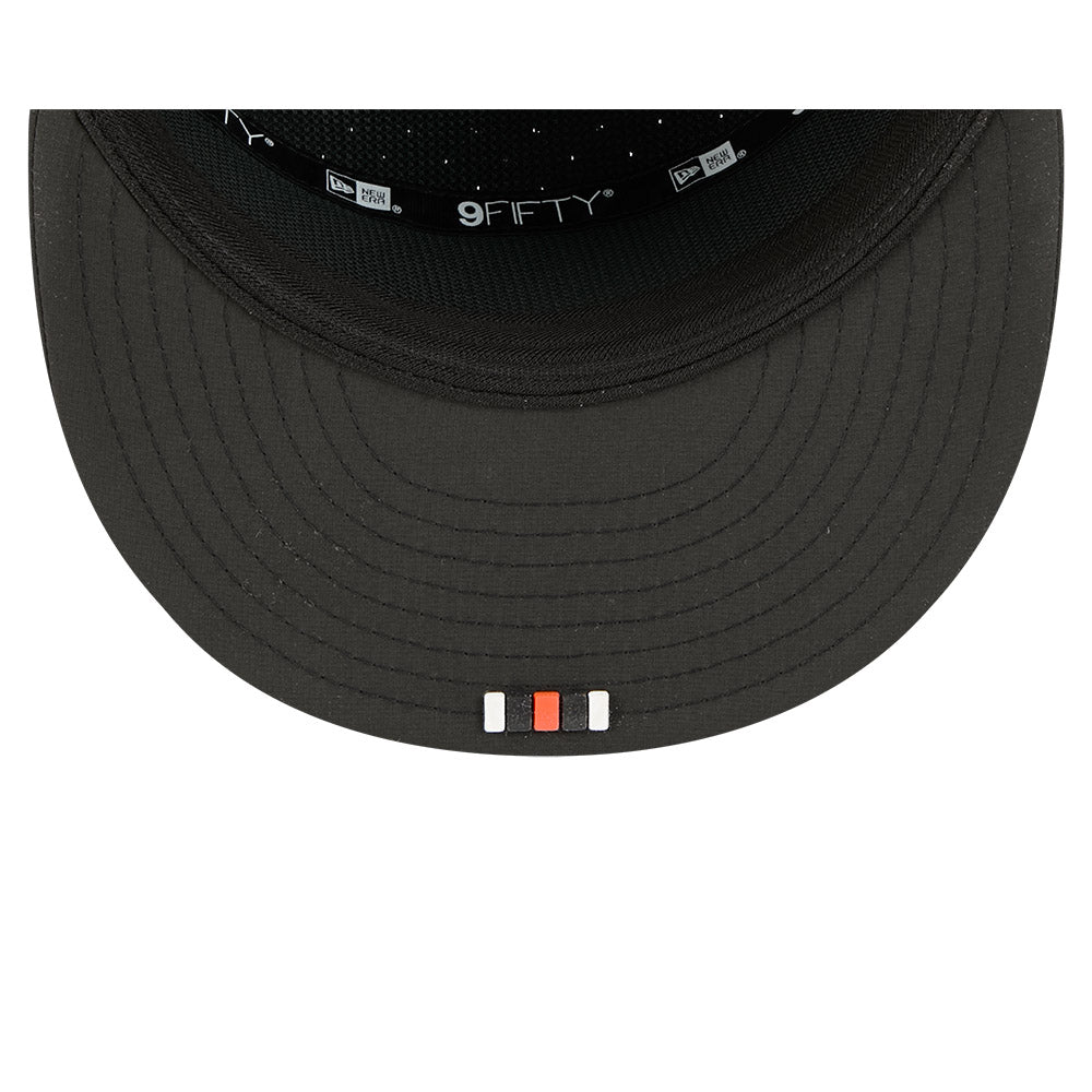 Cincinnati Bengals New Era 2025 Sideline Split Panel 9FIFTY Snapback Hat - Black