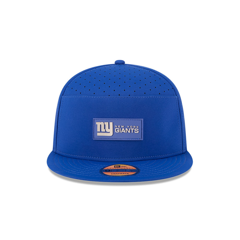 New York Giants New Era 2025 Sideline Split Panel 9FIFTY Snapback Hat -Royal