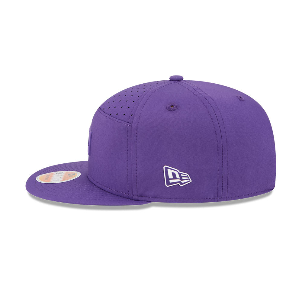 Minnesota Vikings New Era 2025 Sideline Split Panel 9FIFTY Snapback Hat - Purple