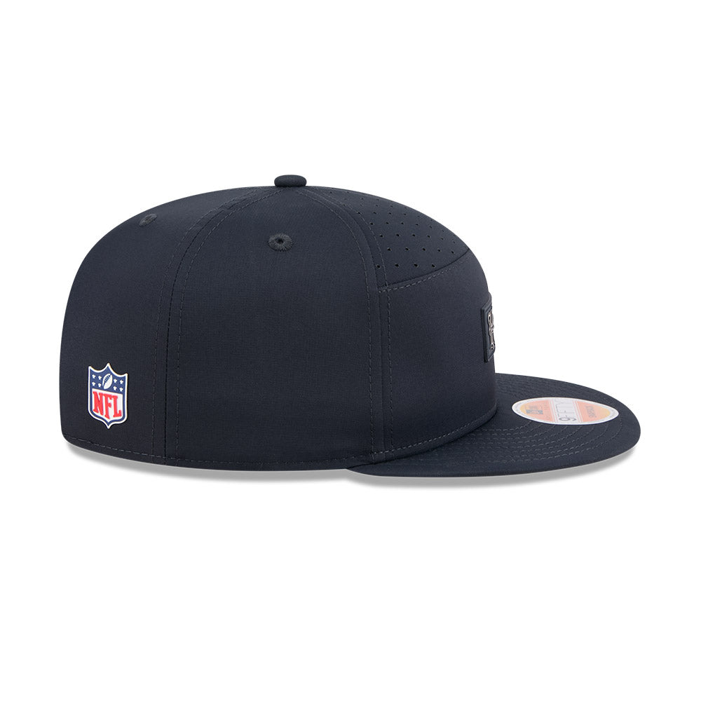Houston Texans New Era 2025 Sideline Split Panel 9FIFTY Snapback Hat - Navy