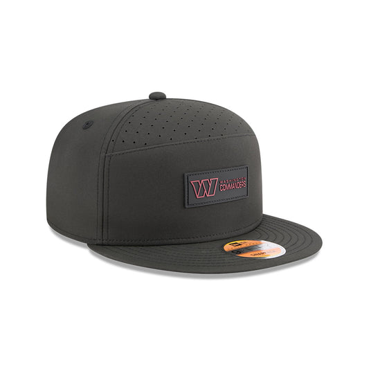 Washington Commanders New Era 2025 Sideline Split Panel 9FIFTY Snapback Hat - Black