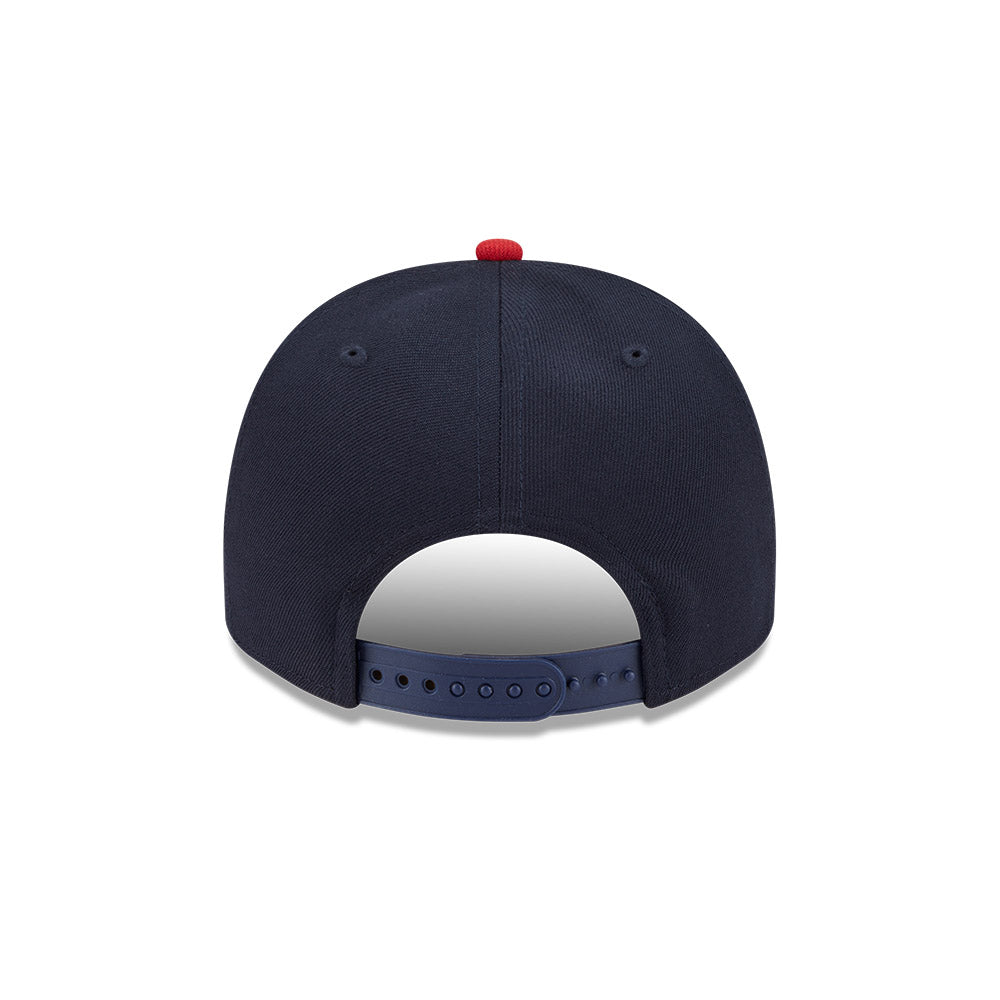 Atlanta Braves New Era CARTOON SERIES A-Frame 9Fifty Snapback MLB Hat - Navy/Red
