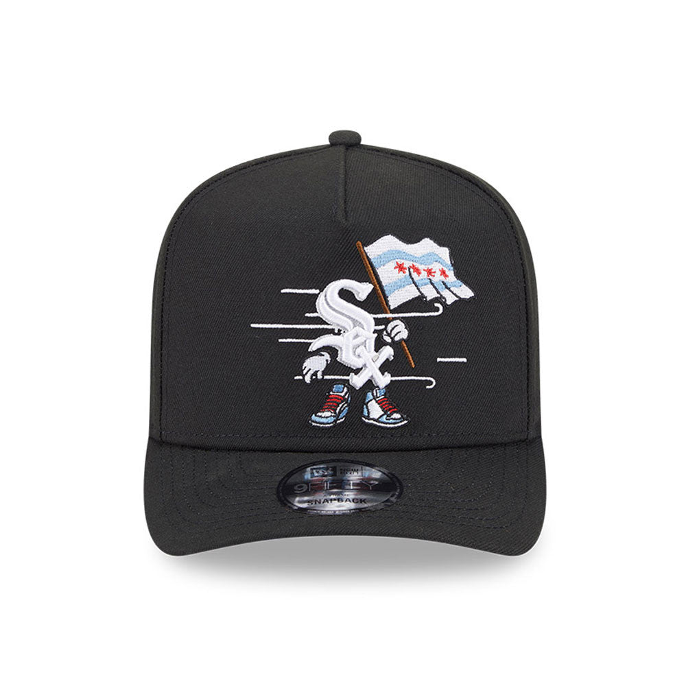 Chicago White Sox New Era CARTOON SERIES A-Frame 9Fifty Snapback MLB Hat -Black