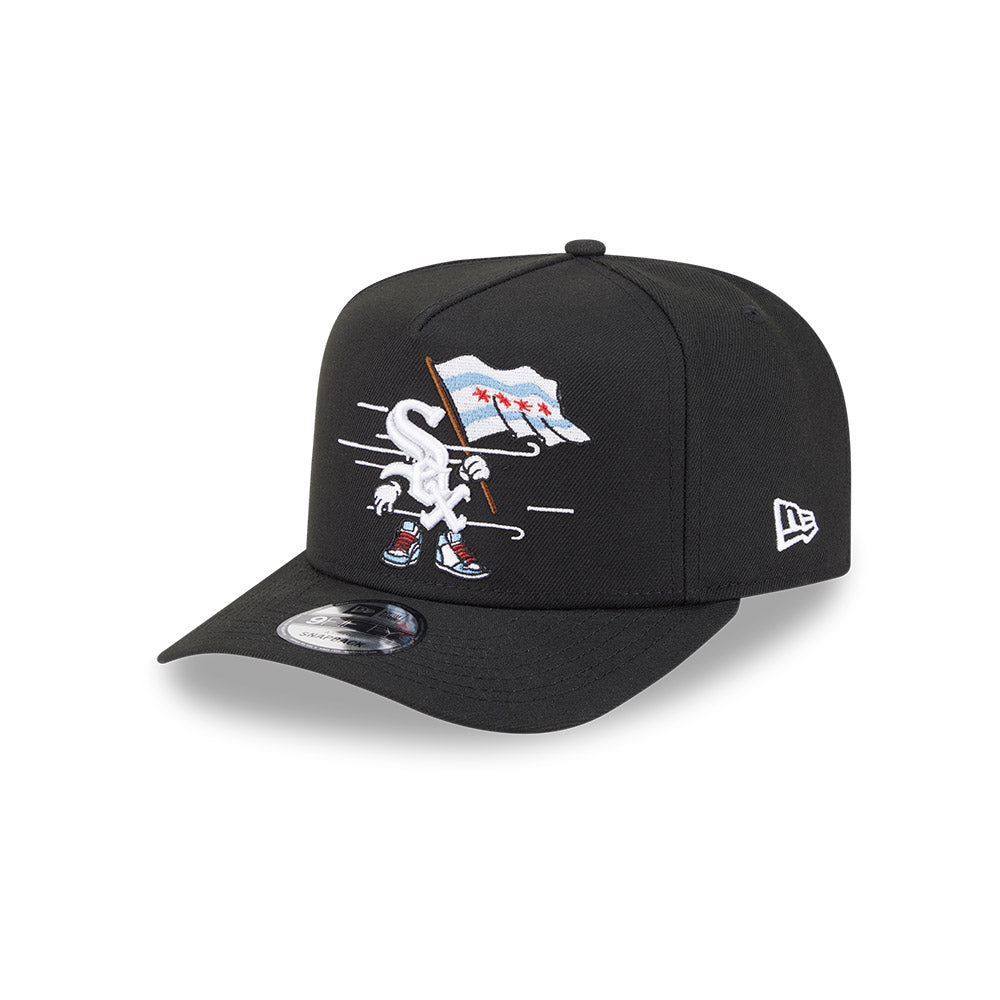 Chicago White Sox New Era CARTOON SERIES A-Frame 9Fifty Snapback MLB Hat -Black